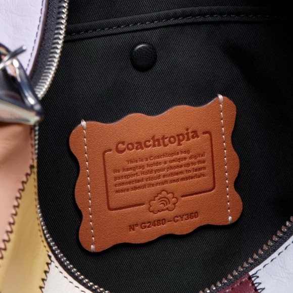 Authentic NWOT Coach Coachtopia Alter Ego Upcycled Shoukder Bag in Multi - Picture 7 of 9
